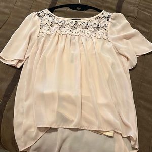 Nice XS top cream color kind of see through